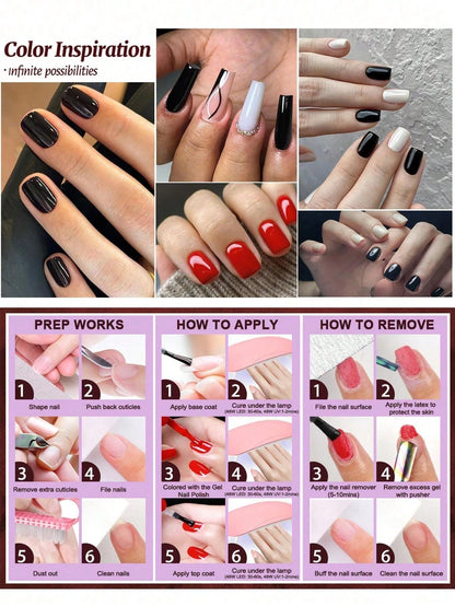2pcs 15ml Top Coat And Base Coat Nail Polish Set, Shine Effect Long Lasting Soak Off Nail Polish Perfect Gift For Women