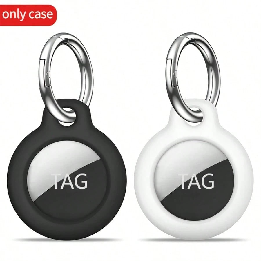 2pcs AirTag Protective Case- AirTag Protective Case With Keychain, AirTag Protective Shell Anti-Scratch Keychain, Accessories For AirTag GPS Item Finder Tracker