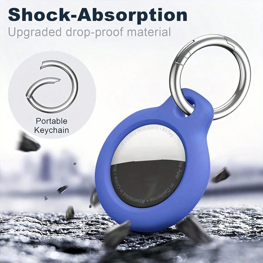 2pcs AirTag Protective Case- AirTag Protective Case With Keychain, AirTag Protective Shell Anti-Scratch Keychain, Accessories For AirTag GPS Item Finder Tracker