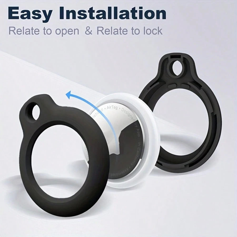2pcs AirTag Protective Case- AirTag Protective Case With Keychain, AirTag Protective Shell Anti-Scratch Keychain, Accessories For AirTag GPS Item Finder Tracker