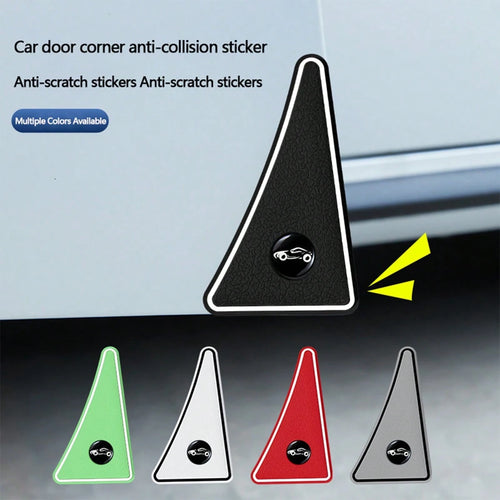 2pcs Car Exterior Door Corner Anti-Collision Protective Stickers, Universal Car Body Edge Guard Stickers, Black/Red/White 3 Colors Available