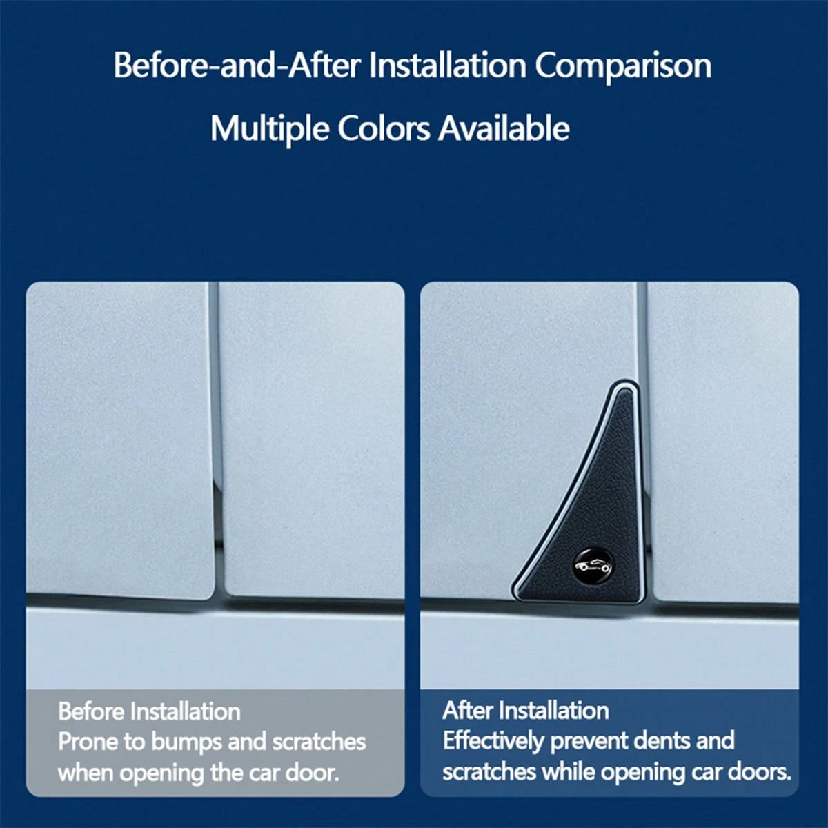 2pcs Car Exterior Door Corner Anti-Collision Protective Stickers, Universal Car Body Edge Guard Stickers, Black/Red/White 3 Colors Available