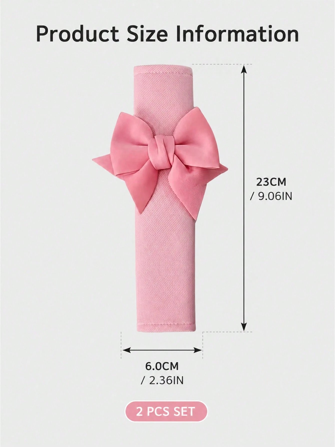 2pcs Car Seat Belt Leather Shoulder Protector Cute Bow Car Decoration Car Protection Cover,Deluxe Pink Seat Belt Shoulder Pads Bow Knot Car Seatbelt Cushion Set For Lady Driver Daily Driving Anti Fric