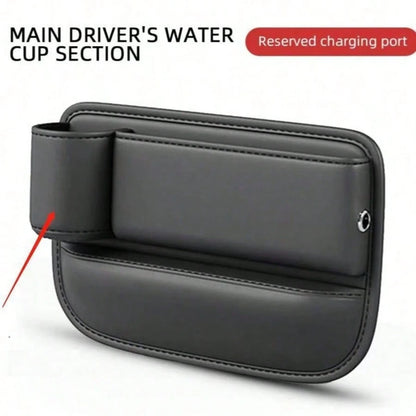 2pcs Car Seat Gap-Fitting Storage Box, Car Storage Box, Gap-Type Storage Box With Cup Holder (For Holding Beverages, For Holding Mobile Phones, Sunglasses And Keys)