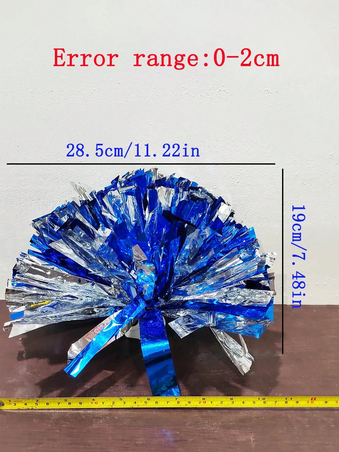 2pcs Cheerleading Pom Poms, Dance Pom Poms For Square Dance, School Sports Competitions, Rallying Exercises And Performances