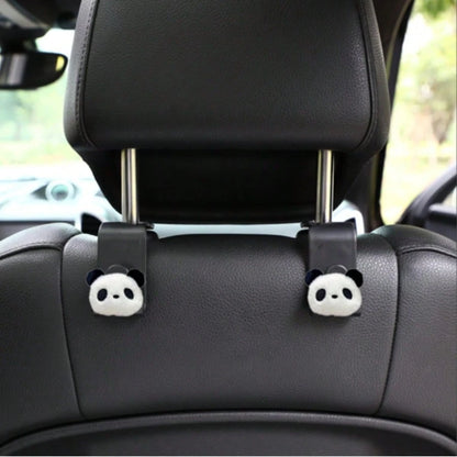 2pcs Cute Animal 3D Decorative Storage Hooks Car Seat Back Hanging Hooks Hidden Backrest Hooks Multi-Function Creative Small Hooks