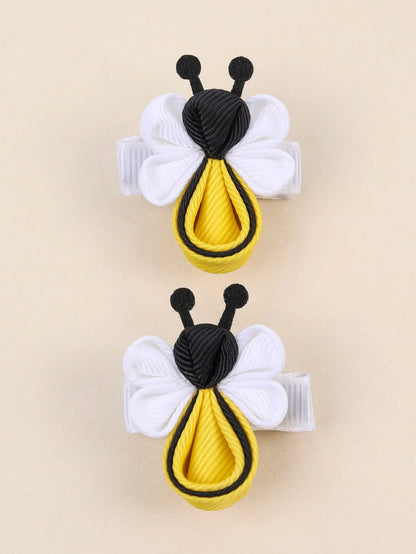 2pcs Cute Ladybug Hair Clips For Children Girls, No Trace Hairpin With Animal Shape, Hair Accessories For Kids And Toddlers