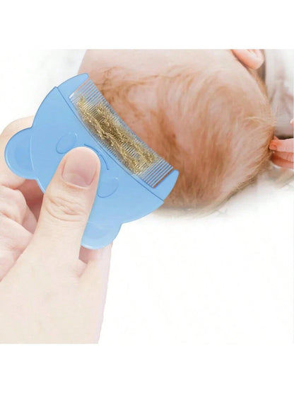 2pcs Infant Silicone Shampoo Brush And Comb Set To Remove Cradle Cap While Bathing
