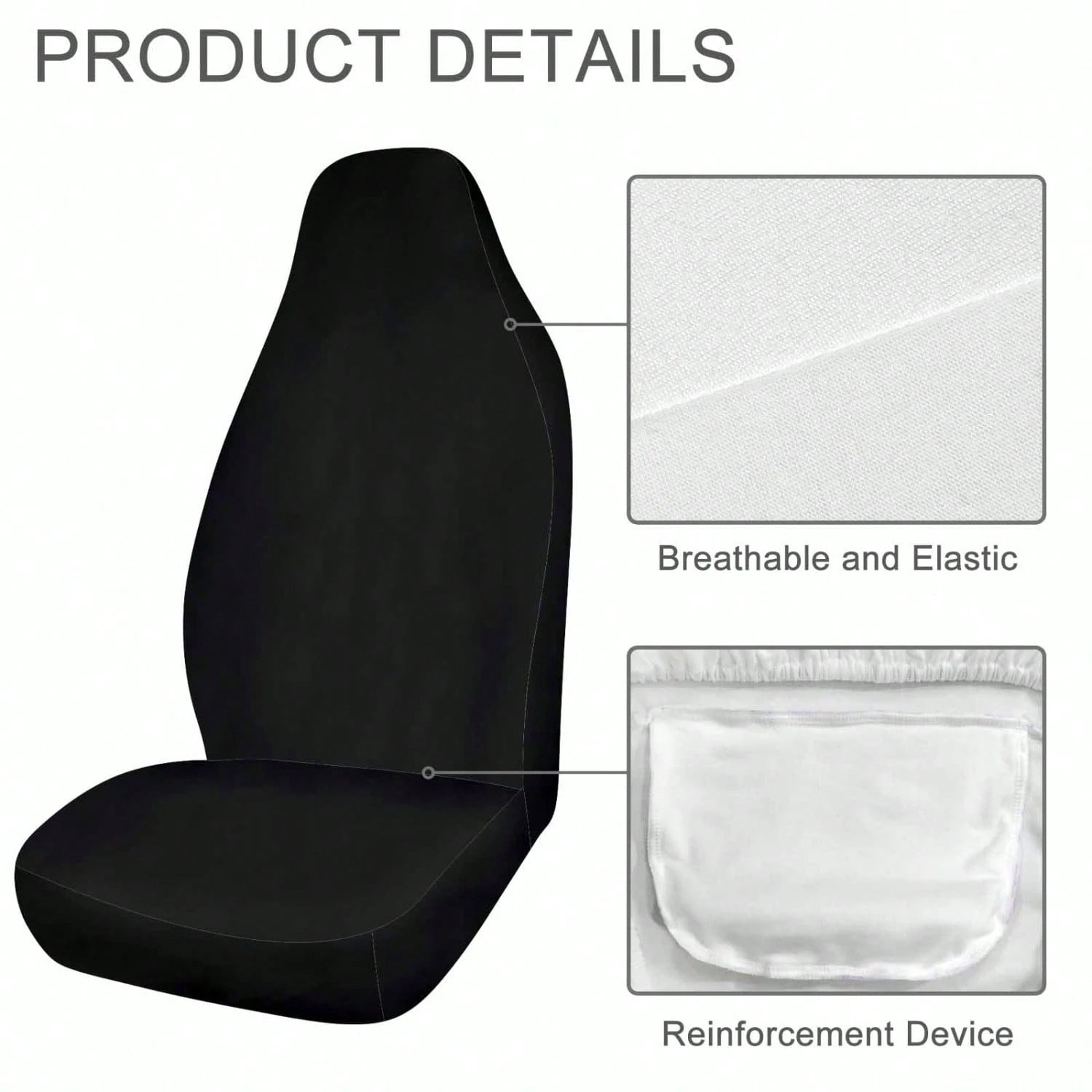 2PCS Moon Star Galaxy Car Seat Covers, Cosmic Space Planet Car Seat Protector, Aesthetic Celestial Auto Interior Decor, Pair Front Seat Covers,Suitable For Cars, SUVs, And Trucks,Perfect For Holiday G