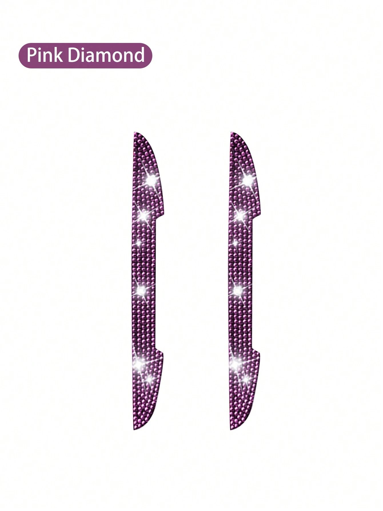 2pcs Multi-Color Car Rearview Mirror Anti-Collision Strips, Creative Decorative Rear View Mirror Scratch Protection Bumper Stickers, Unisex