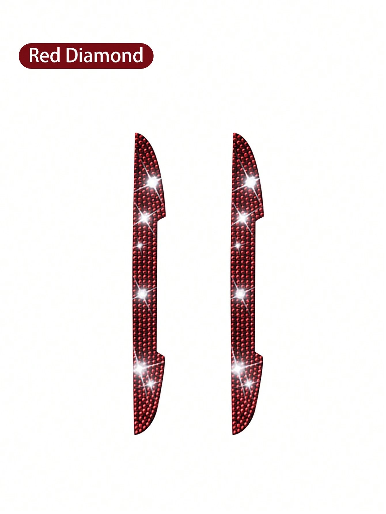 2pcs Multi-Color Car Rearview Mirror Anti-Collision Strips, Creative Decorative Rear View Mirror Scratch Protection Bumper Stickers, Unisex