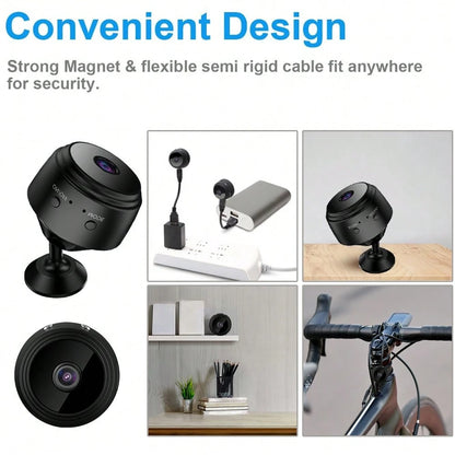 2pcs/Set 1080P HD Smart Camera, Supports Real-Time Video Streaming, Connects Via WiFi, Suitable For Portable Nanny Camera, Baby Monitor And Home Outdoor Pet Monitoring Camera. It Can Be Viewed Remotel