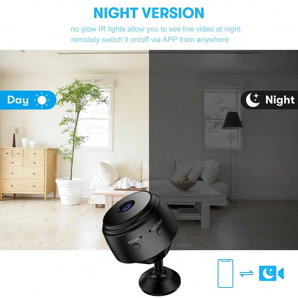2pcs/Set 1080P HD Smart Camera, Supports Real-Time Video Streaming, Connects Via WiFi, Suitable For Portable Nanny Camera, Baby Monitor And Home Outdoor Pet Monitoring Camera. It Can Be Viewed Remotel