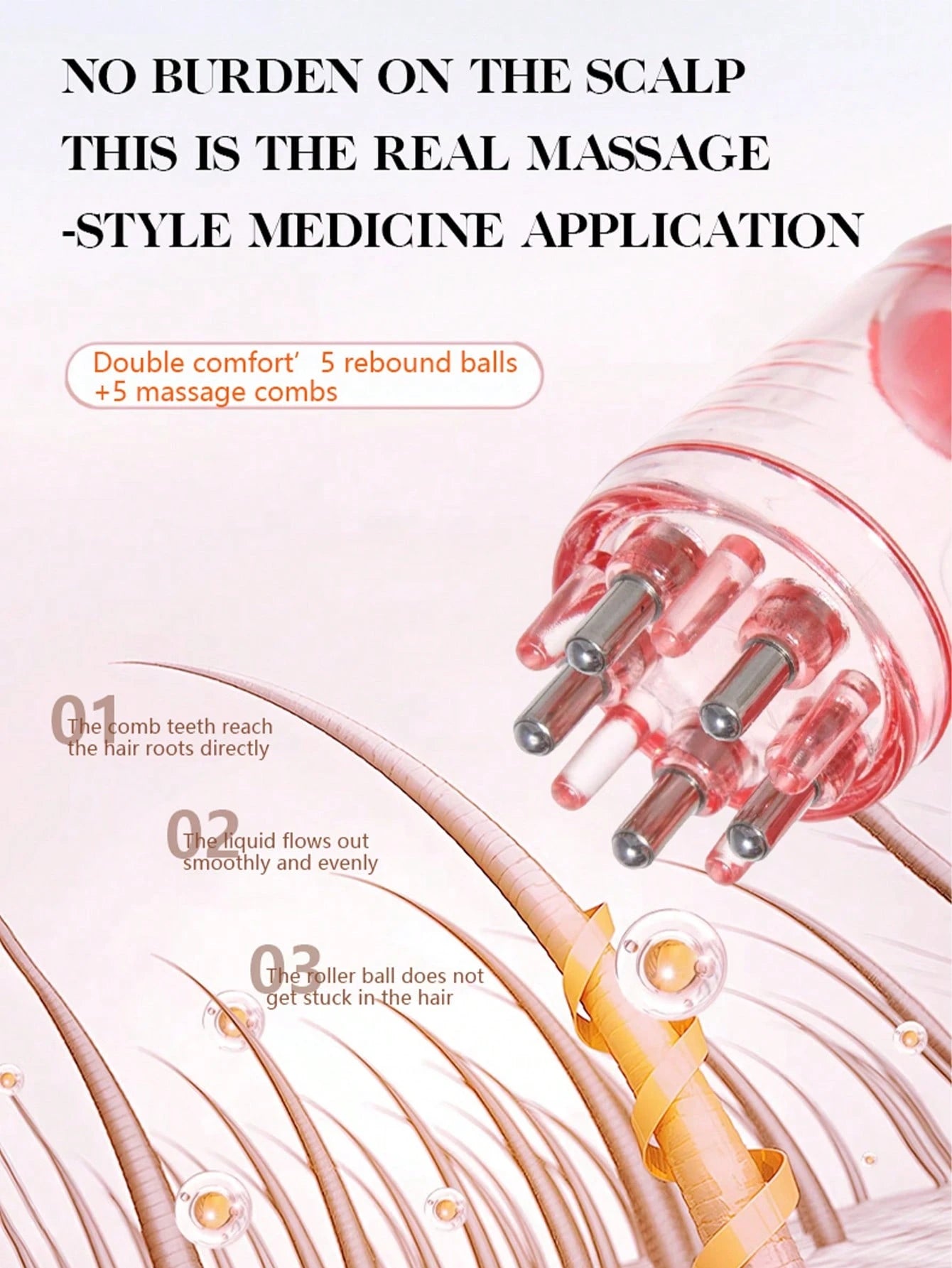 2pcs Set: Applicator Brush And Spray Bottle (180ml), Convenient And Quick Application, Precise And Effective Scalp Massage, Specially For Minoxidil Hair Growth Serum, Root Applicator Brush For Minoxid