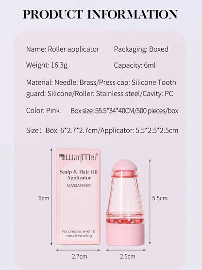 2pcs Set: Applicator Brush And Spray Bottle (180ml), Convenient And Quick Application, Precise And Effective Scalp Massage, Specially For Minoxidil Hair Growth Serum, Root Applicator Brush For Minoxid