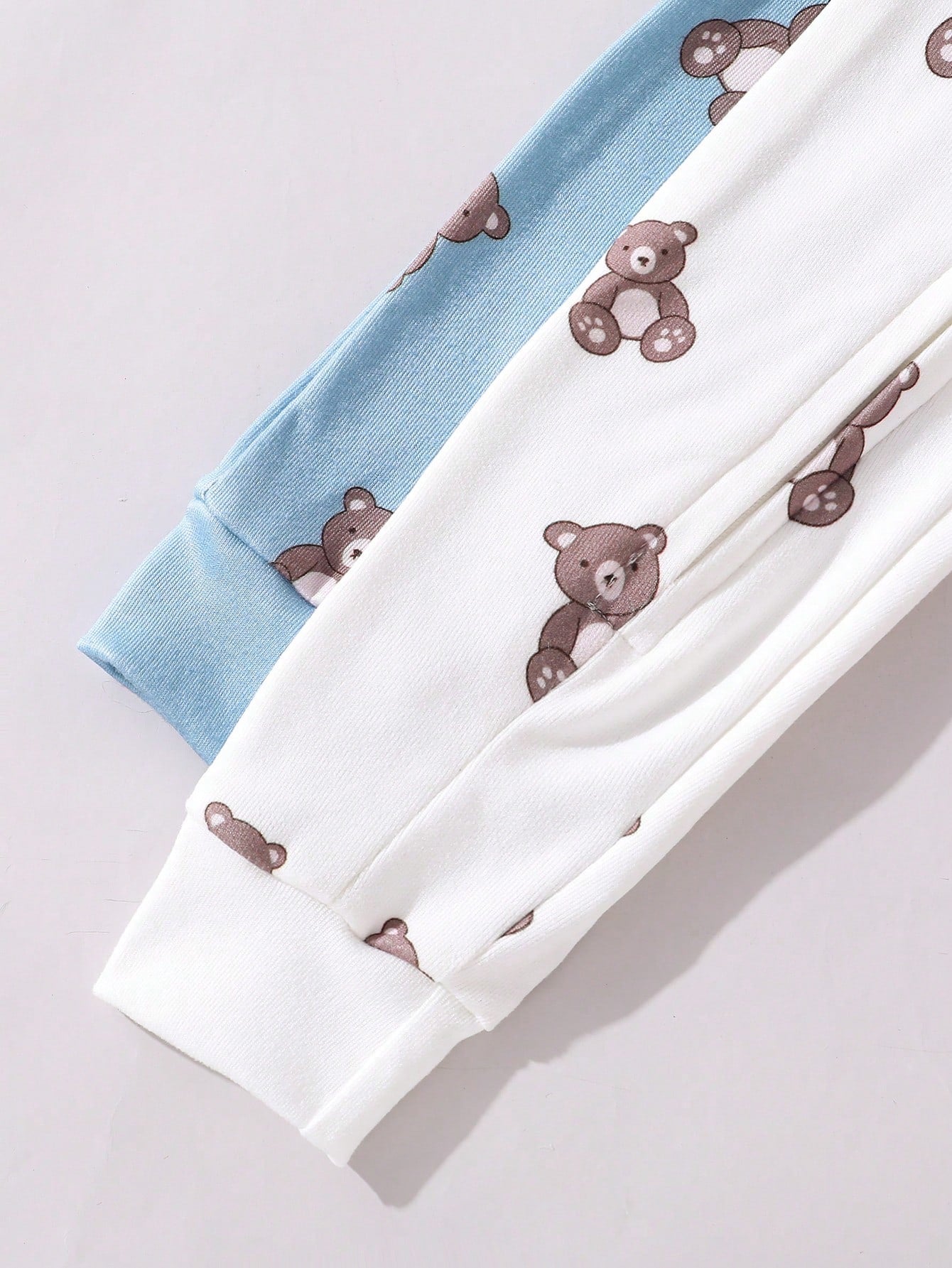 2pcs/Set Baby Boys' Snug Fit Space Theme Pajamas, Long Sleeve Jumpsuit, Light Blue & Navy Blue, Soft And Comfortable Material Fall Winter