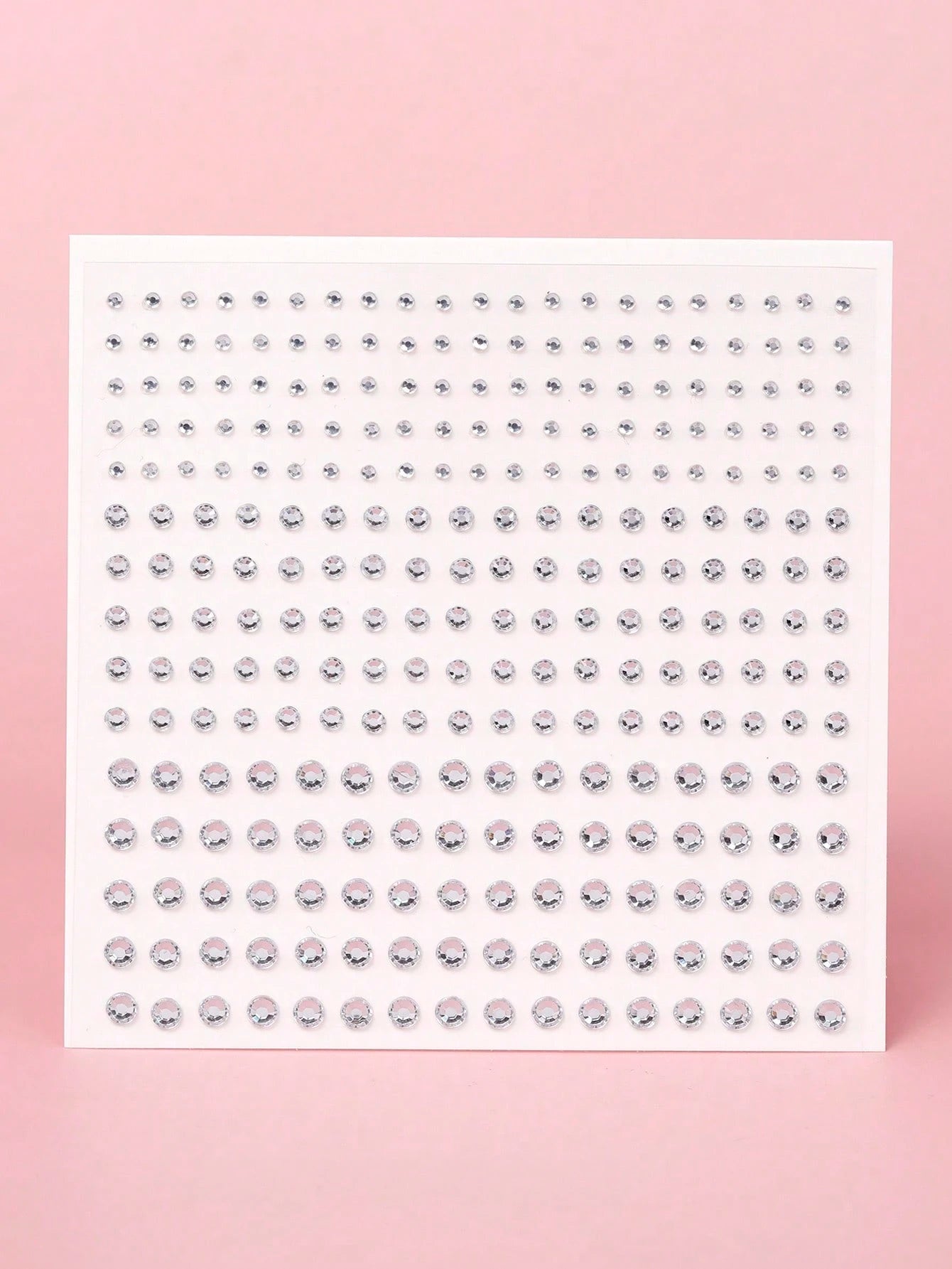 2pcs/Set Multi-Size Faux Crystal Silver Rhinestone 3D Face Jewel Stickers, For Festival Party, Daily Use, DIY Music Festival Makeup, Can Be Applied To Hair, Eyes, Face, Body,Concert Look,Face Gems