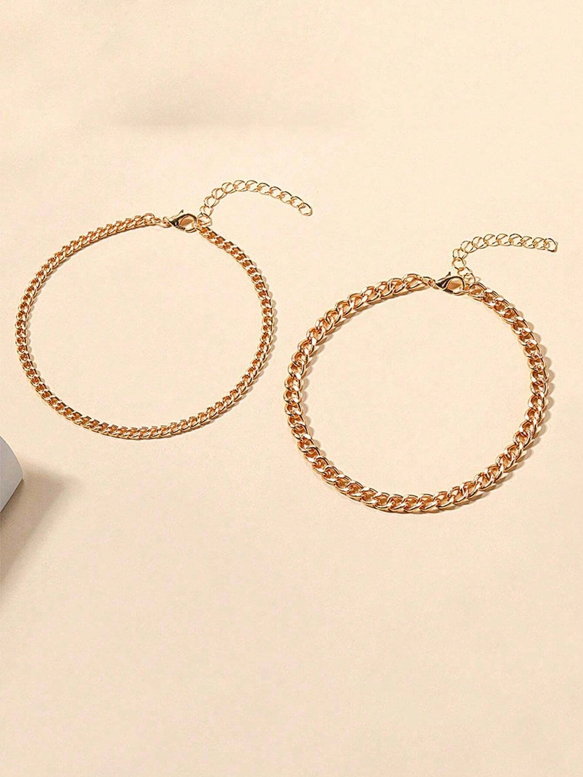 2pcs/Set Silver Multilayer Chain Unique Design Anklet, Beach & Street Style, Suitable For Women's Daily Wear, Great Gift For Female Friends