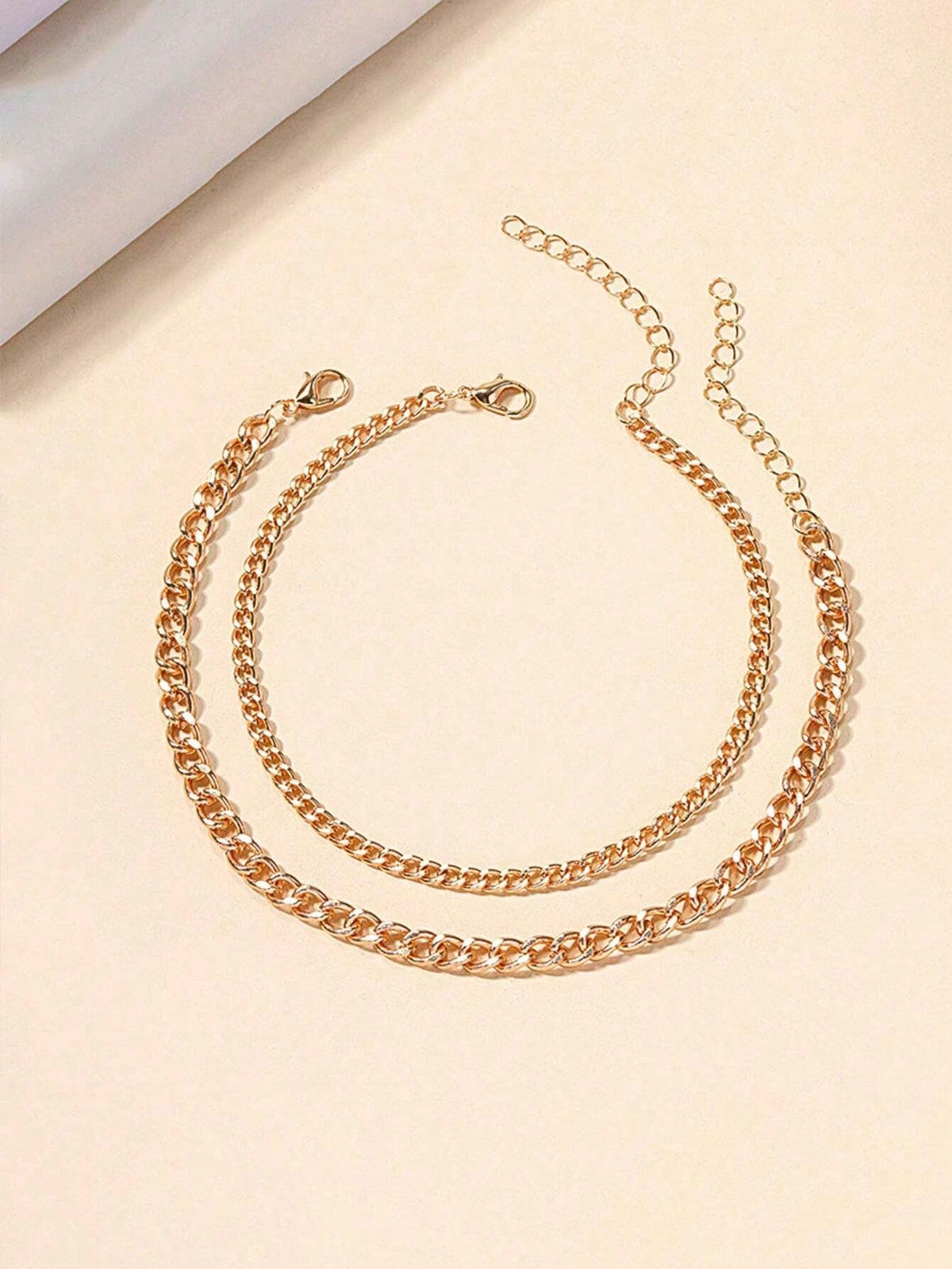 2pcs/Set Silver Multilayer Chain Unique Design Anklet, Beach & Street Style, Suitable For Women's Daily Wear, Great Gift For Female Friends