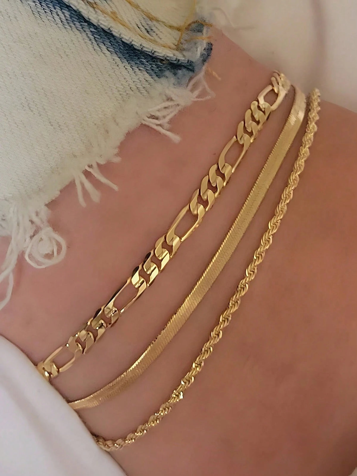 2pcs/Set Silver Multilayer Chain Unique Design Anklet, Beach & Street Style, Suitable For Women's Daily Wear, Great Gift For Female Friends