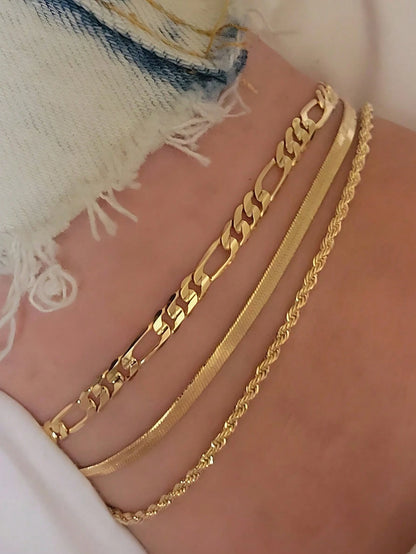 2pcs/Set Silver Multilayer Chain Unique Design Anklet, Beach & Street Style, Suitable For Women's Daily Wear, Great Gift For Female Friends