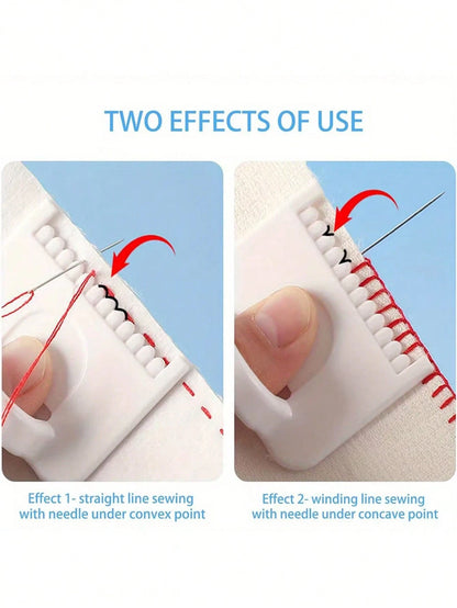 2pcs Sewing Guide Template Set- 3mm Interval Precise Sewing Tool Suitable For Fabric, Embroidery And Leather Crafts