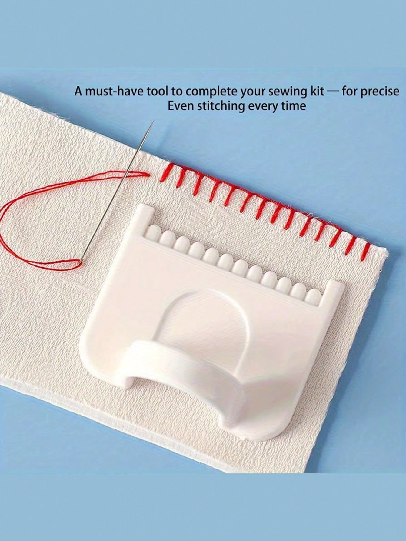 2pcs Sewing Guide Template Set- 3mm Interval Precise Sewing Tool Suitable For Fabric, Embroidery And Leather Crafts