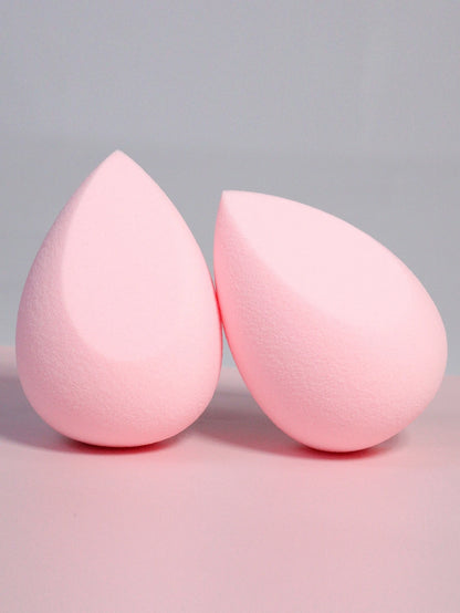 2PCS Soft Elastic Face Makeup Sponges Multifunctional Cosmetic Sponges For Concealer Cream Liquid Foundation And Loose Powder Application Portable Daily Bedroom Vanity Travel Practical Affordable Make