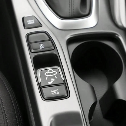 2pcs Universal UFO Blank Button Stickers- Fun Decorative Stickers For Any Vehicle