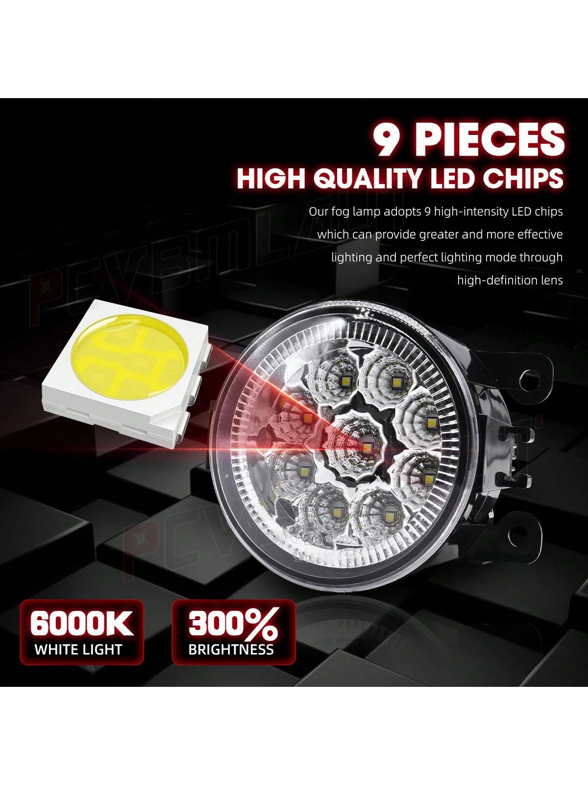 2x Fog Light Driving Lamp H11 110W For 2014 Kia Soul Base Hatchback 4-Door 1.6L