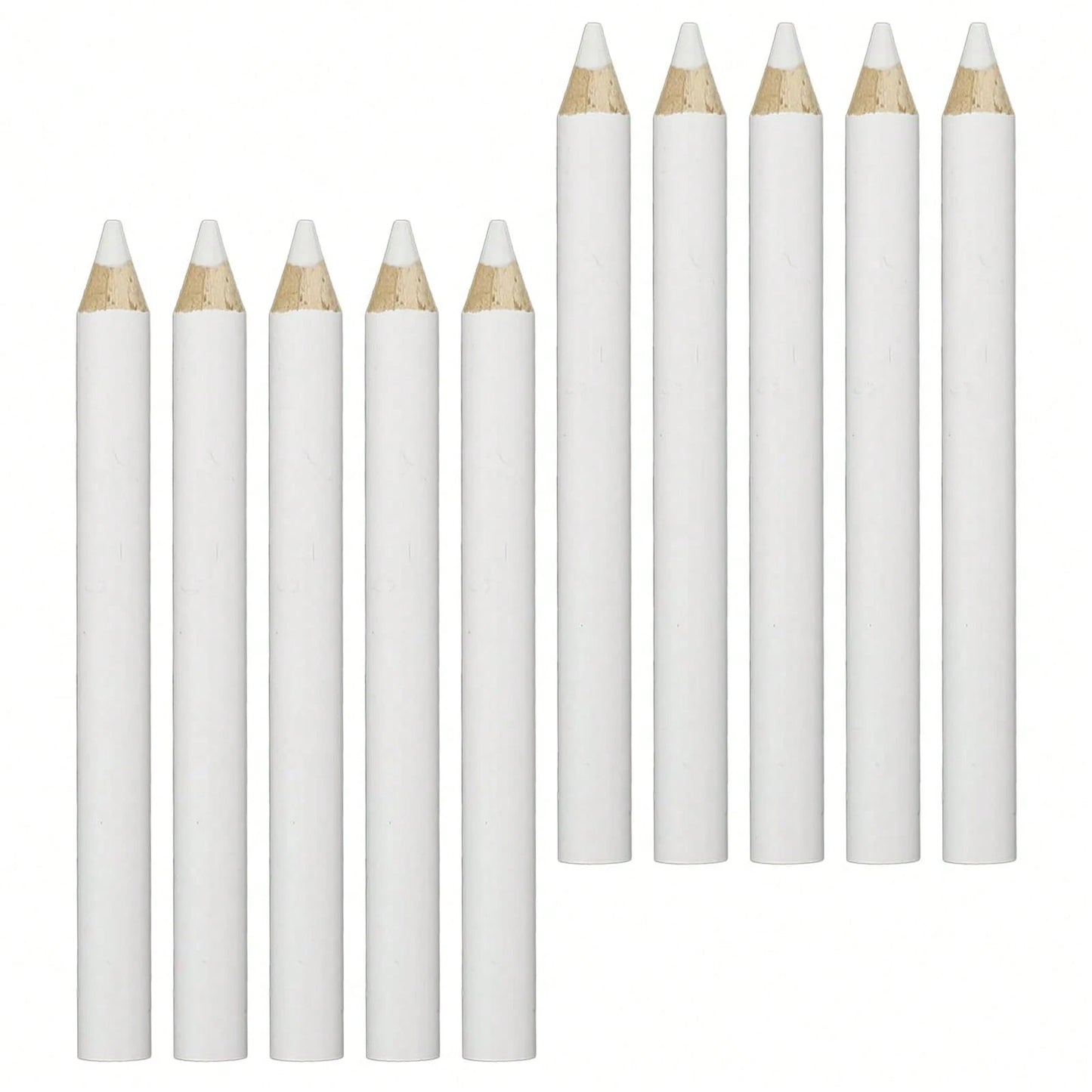 3/5/10Pcs White Fabric Marking Pencil, No Smudge & Easy Erase Tailor Chalk Pencil, DIY Sewing Weaving Cloth Leather Marking Tool Sewing Accessories