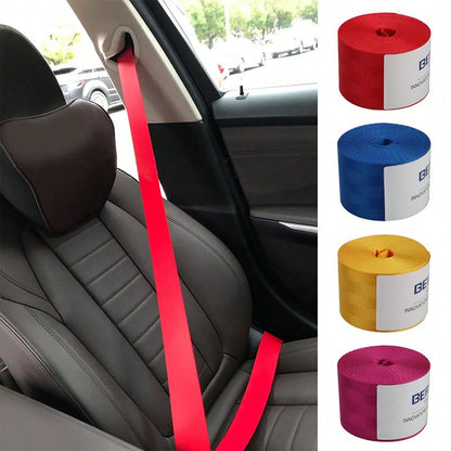 3.6m Retractable Car Safety Belt, 48mm Universal Car Seat Modification Accessory