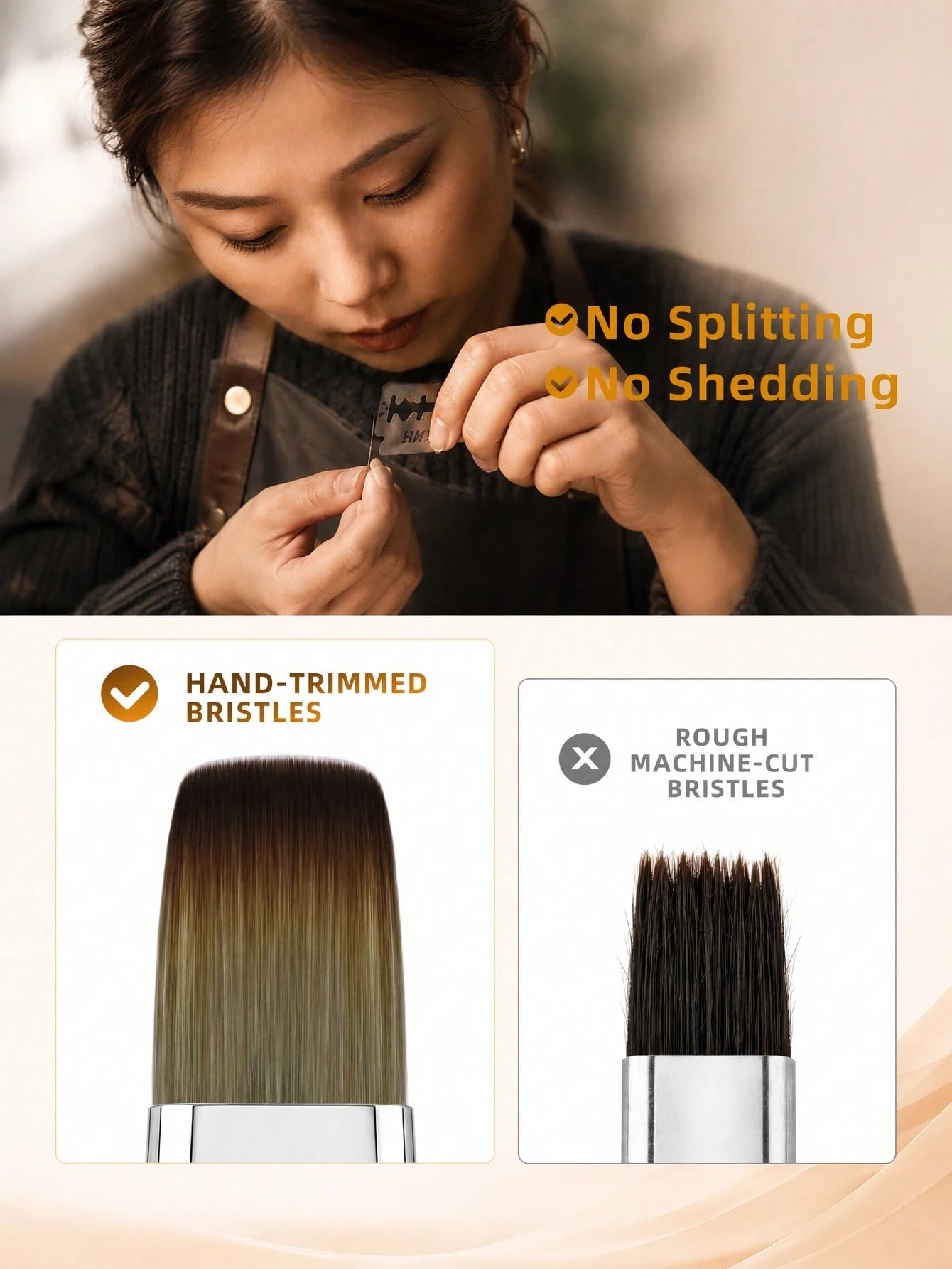 3/6pcs Butterfly Rhinestone Sandalwood Nail Art Brush Set, Professional Detachable French Liner Ombre Gel Polish Plaid Painting Brushes Kit