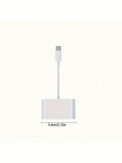 3-In-1 USB-C Card Reader- Fast Transfer & Plug & Play, Compatible With IPad Pro, Air/Pro, Chromebook, XPS, Galaxy S10/S9 And More Devices