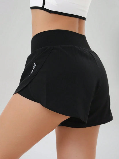3-Pack Women's Crossover High-Waisted Running Shorts- High-Waisted Butt-Lifting Shorts For Quick-Drying Sports & Leisure, Yoga, And Fitness Training