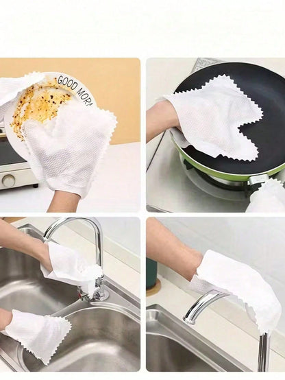 30/10/1 Microfiber Dust Cleaning Gloves, Household Dust Cleaning Gloves, Multi-Functional Wet And Dry Use, Can Be Used As A Window Cleaning Tool, Household Items. Suitable For Cleaning Kitchens, Livin