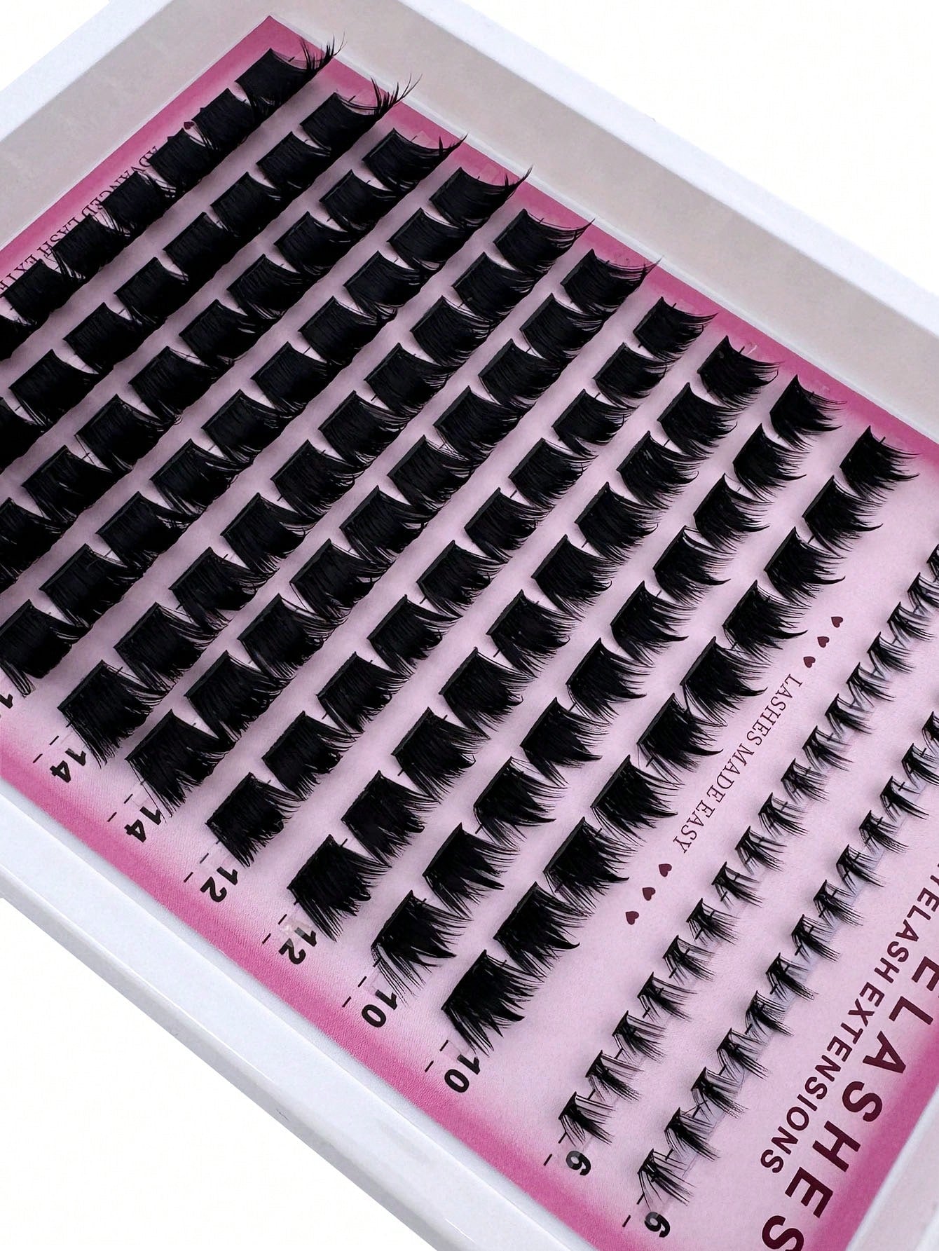 300D Pointed Tip Lash Clusters, 6-18mm Length, D/DD136 Lash Clusters, Thick Single Lash For DIY Pointed Tip Lash Extension, Cartoon Lash Extension, Mink Lash Extension, Dense Lashes
