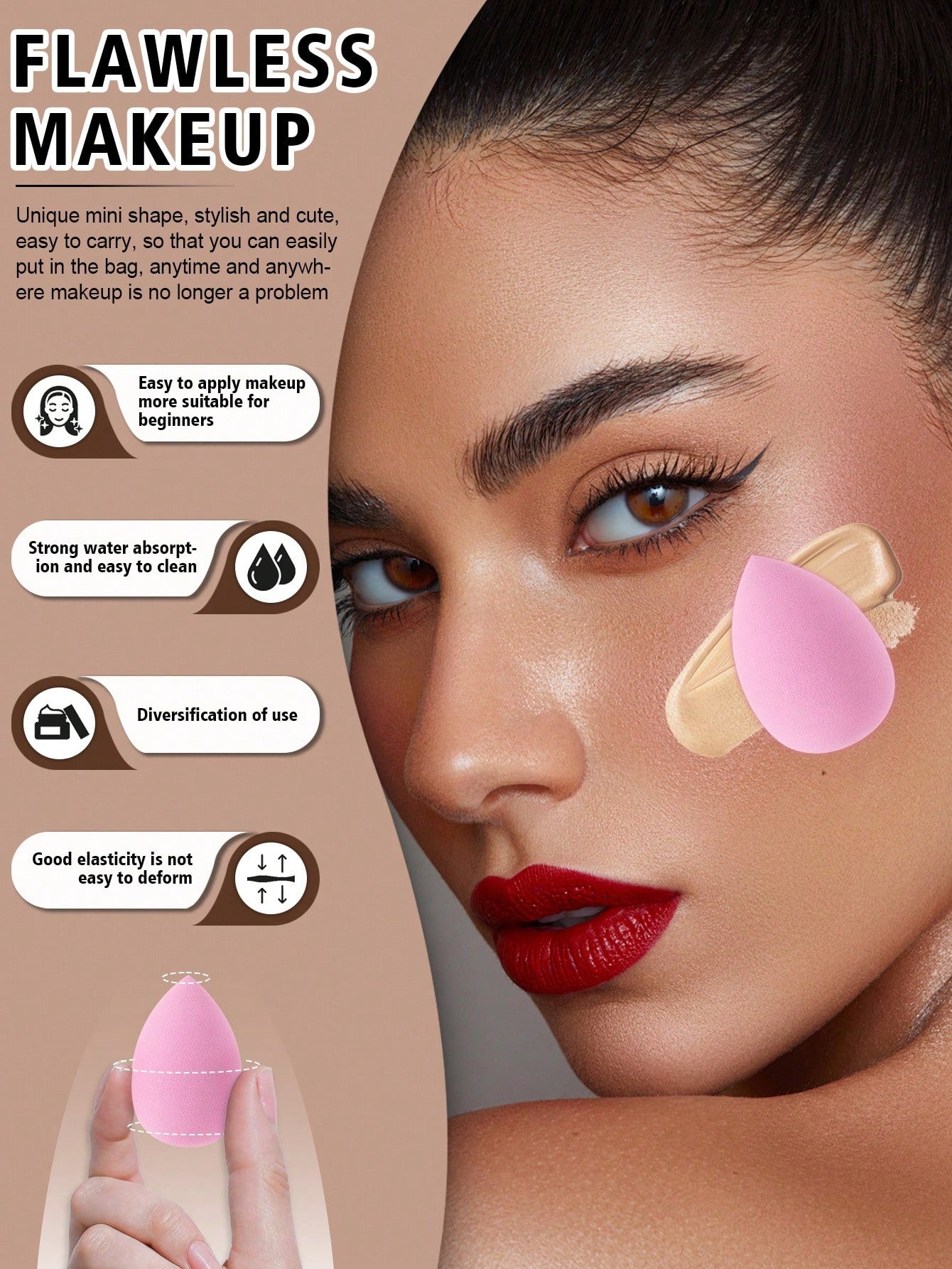 30PCS Makeup Brush Sets Premium Synthetic Hair Eyeshadow Blending Brush Sets Cosmetics Tools+24PCS Makeup Tools Set,Travel,Travel Essential,Valentine's Day,Cheap,Travel Makeup Brush,Gifts For Women,Ma