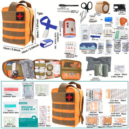 358 Survival Kits-All-In-One Emergency Supplies, Trauma Care Tools And Portable Outdoor Equipment-Ideal Gifts For Men, Fathers, Husbands And Sons (Excluding Batteries/Electronic Equipment).