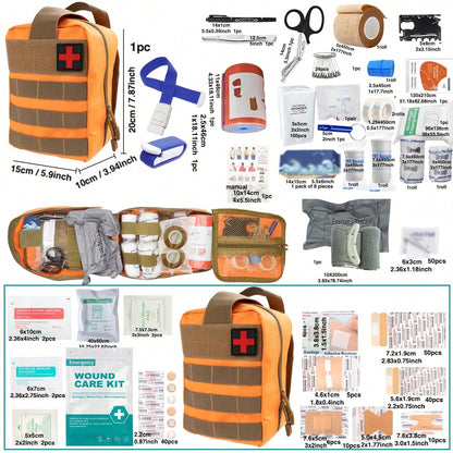 358 Survival Kits-All-In-One Emergency Supplies, Trauma Care Tools And Portable Outdoor Equipment-Ideal Gifts For Men, Fathers, Husbands And Sons (Excluding Batteries/Electronic Equipment).