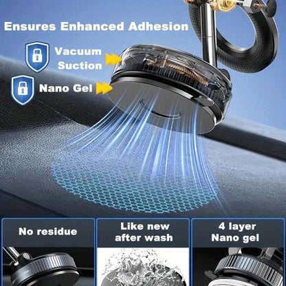 360° Adjustable Magnetic Phone Holder, Suitable For Car/Gym/Mirror/Smooth Surface/Bathroom Mirror, Universal Portable Foldable Car Phone Mount, Compatible With All Smartphones And Car Models, Foldable