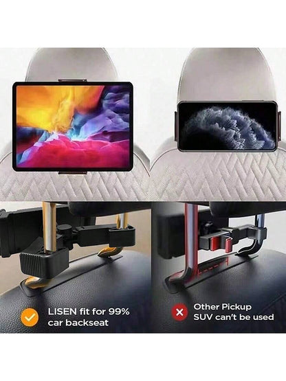 [360 Degree Rotating Tablet Stand] Car Headrest Tablet Holder, 360 Degree Rotation Tablet Stand For IPad, Headrest Mount For Car Backseat, Travel Portable Road Trip