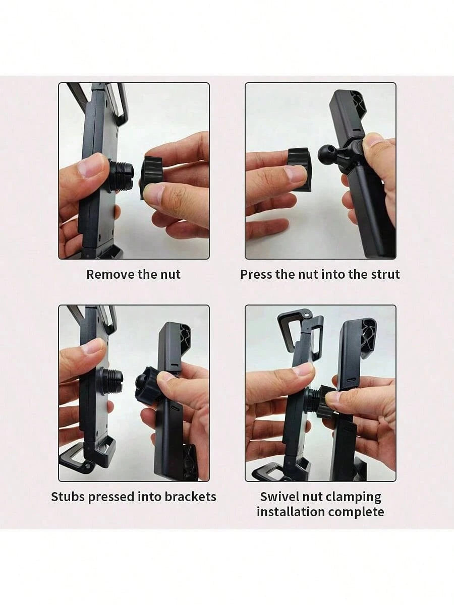 [360 Degree Rotating Tablet Stand] Car Headrest Tablet Holder, 360 Degree Rotation Tablet Stand For IPad, Headrest Mount For Car Backseat, Travel Portable Road Trip