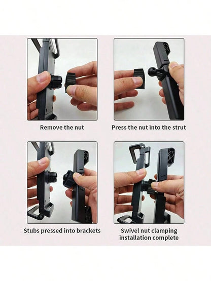 [360 Degree Rotating Tablet Stand] Car Headrest Tablet Holder, 360 Degree Rotation Tablet Stand For IPad, Headrest Mount For Car Backseat, Travel Portable Road Trip