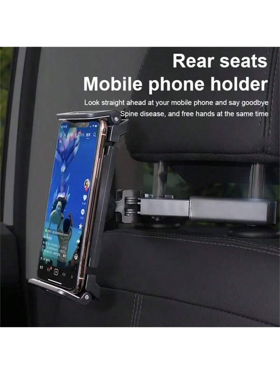 [360 Degree Rotating Tablet Stand] Car Headrest Tablet Holder, 360 Degree Rotation Tablet Stand For IPad, Headrest Mount For Car Backseat, Travel Portable Road Trip