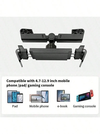 [360 Degree Rotating Tablet Stand] Car Headrest Tablet Holder, 360 Degree Rotation Tablet Stand For IPad, Headrest Mount For Car Backseat, Travel Portable Road Trip
