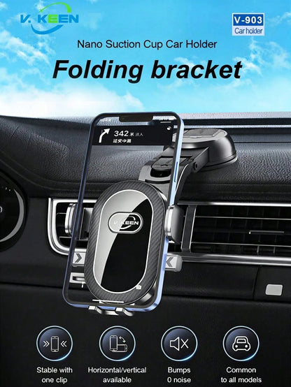 360° Rotating Car Phone Holder, Strong Suction Cup Dashboard And Windshield Mount, Universal Adjustable Anti-Shake GPS Holder, Android Phone Hands-Free Mount, Stable And Durable Car Accessory