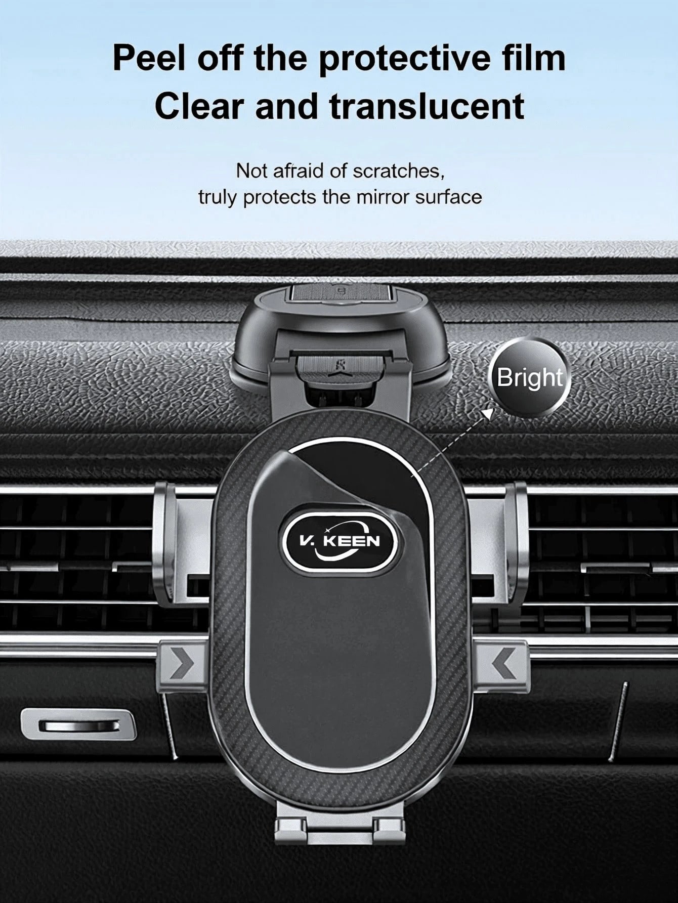 360° Rotating Car Phone Holder, Strong Suction Cup Dashboard And Windshield Mount, Universal Adjustable Anti-Shake GPS Holder, Android Phone Hands-Free Mount, Stable And Durable Car Accessory