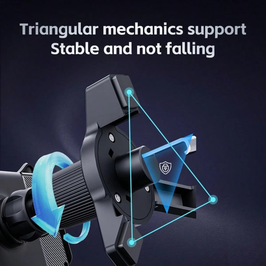 360° Rotating Universal Phone Holder Fan Cooling Magnetic Car Phone Mount Wireless Charger