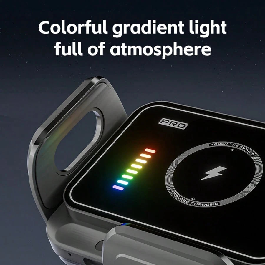 360° Rotating Universal Phone Holder Fan Cooling Magnetic Car Phone Mount Wireless Charger